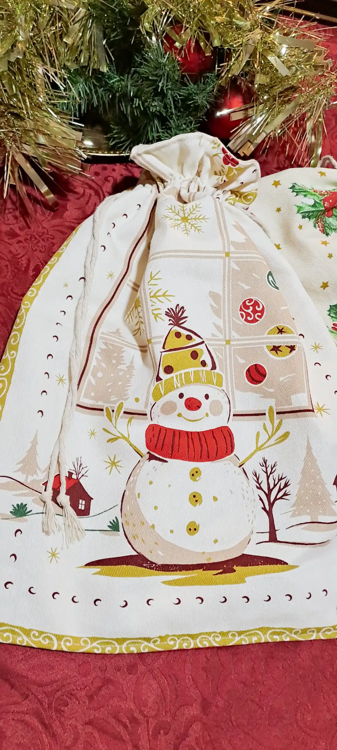 saco do pão de natal