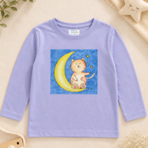 Camisola Manga Comprida "Gatinho na Lua"