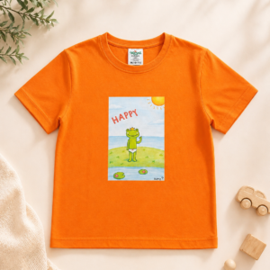 T-shirt Laranja "Sapo Feliz"