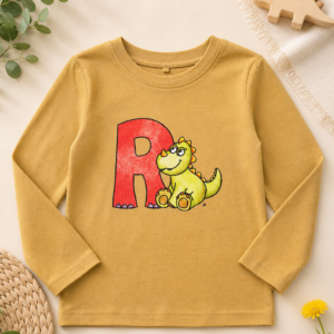Camisola Manga Comprida "Dino-Amigo & Letra R"