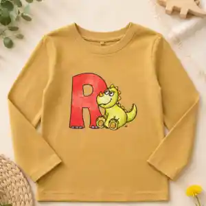 Camisola Manga Comprida "Dino-Amigo & Letra R"